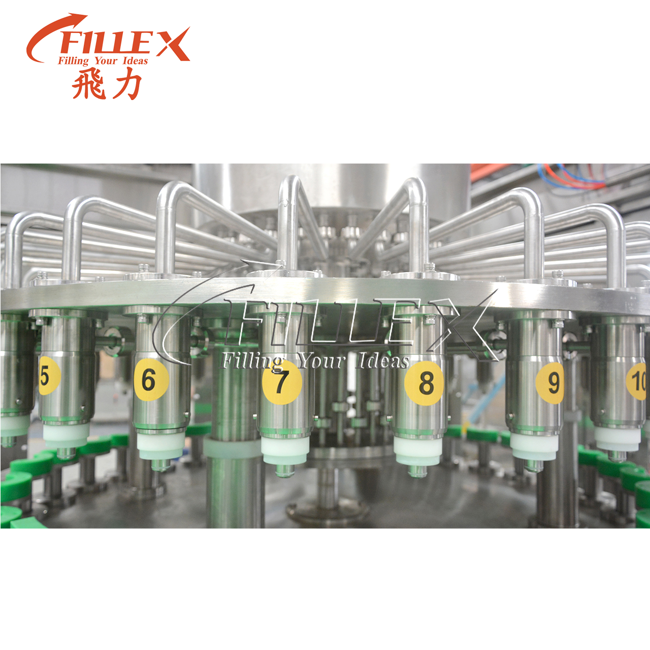 Full Automatic Orange Juice Rinser Filler Capper Production Line